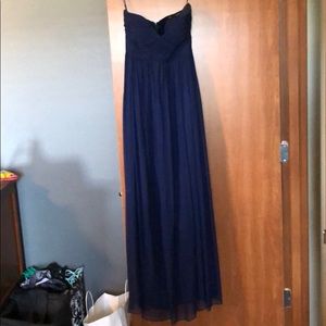 Navy blue bridesmaid dress